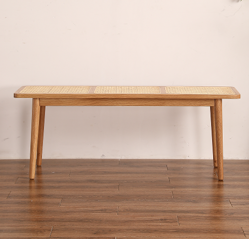 Ławka RATTA — skandynawski styl, 120 cm