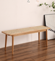 Ławka RATTA — skandynawski styl, 120 cm