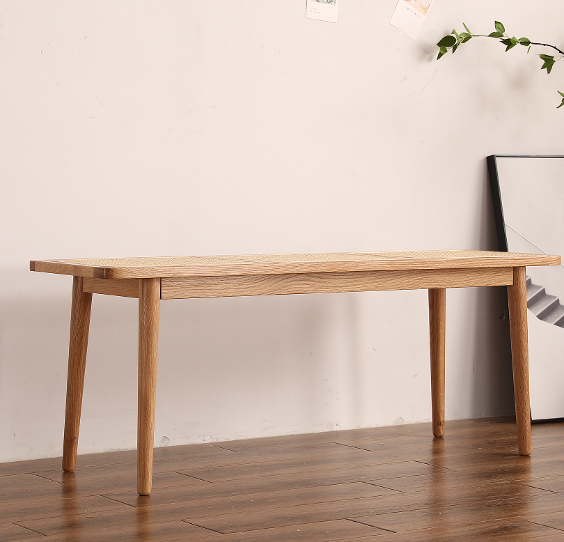 Ławka RATTA — skandynawski styl, 120 cm