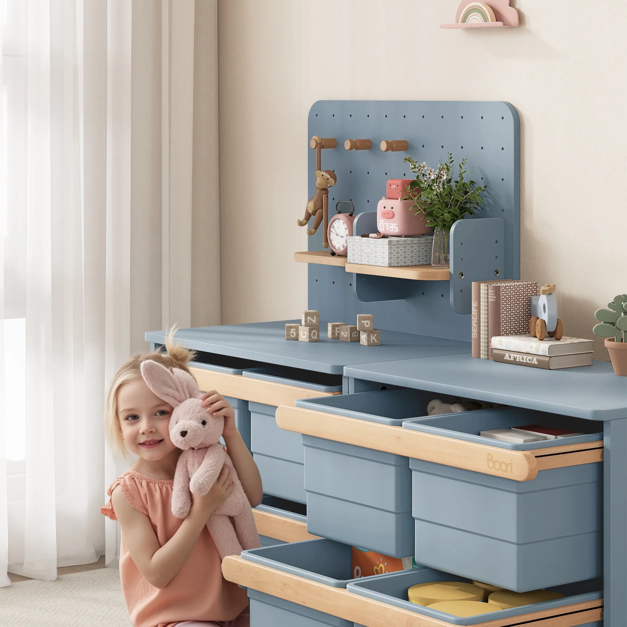 Boori Tidy Tablica Perforowana z Półkami i Haczykami