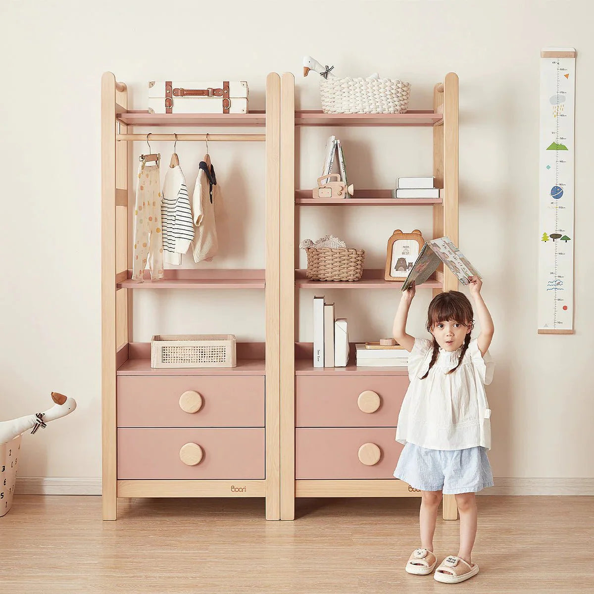 Boori Tidy Wielofunkcyjny Regał i Szafa 2w1