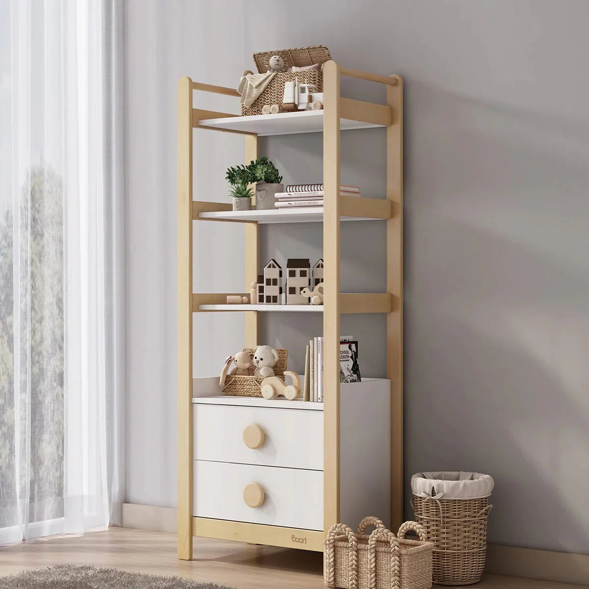 Boori Tidy Wielofunkcyjny Regał i Szafa 2w1