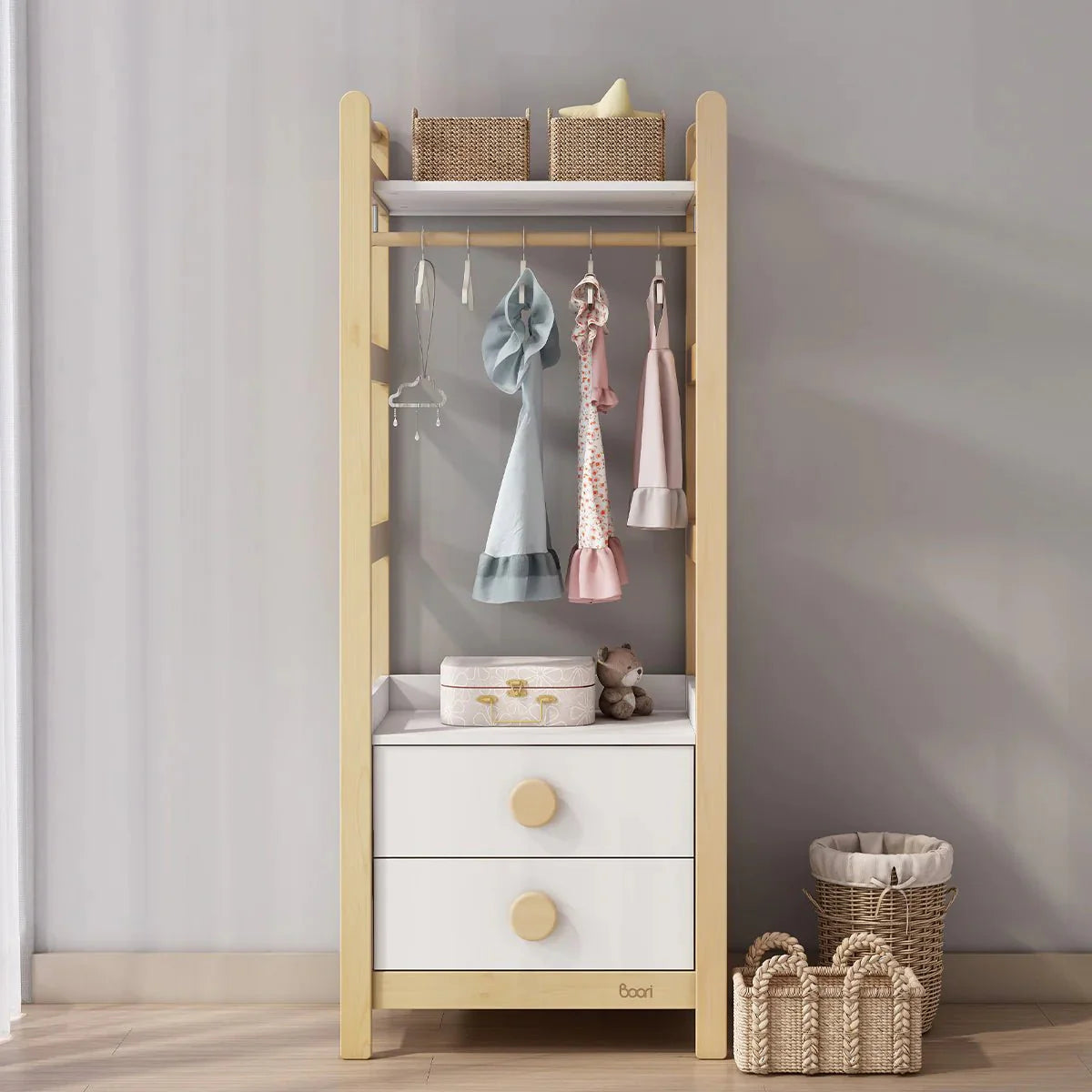 Boori Tidy Wielofunkcyjny Regał i Szafa 2w1