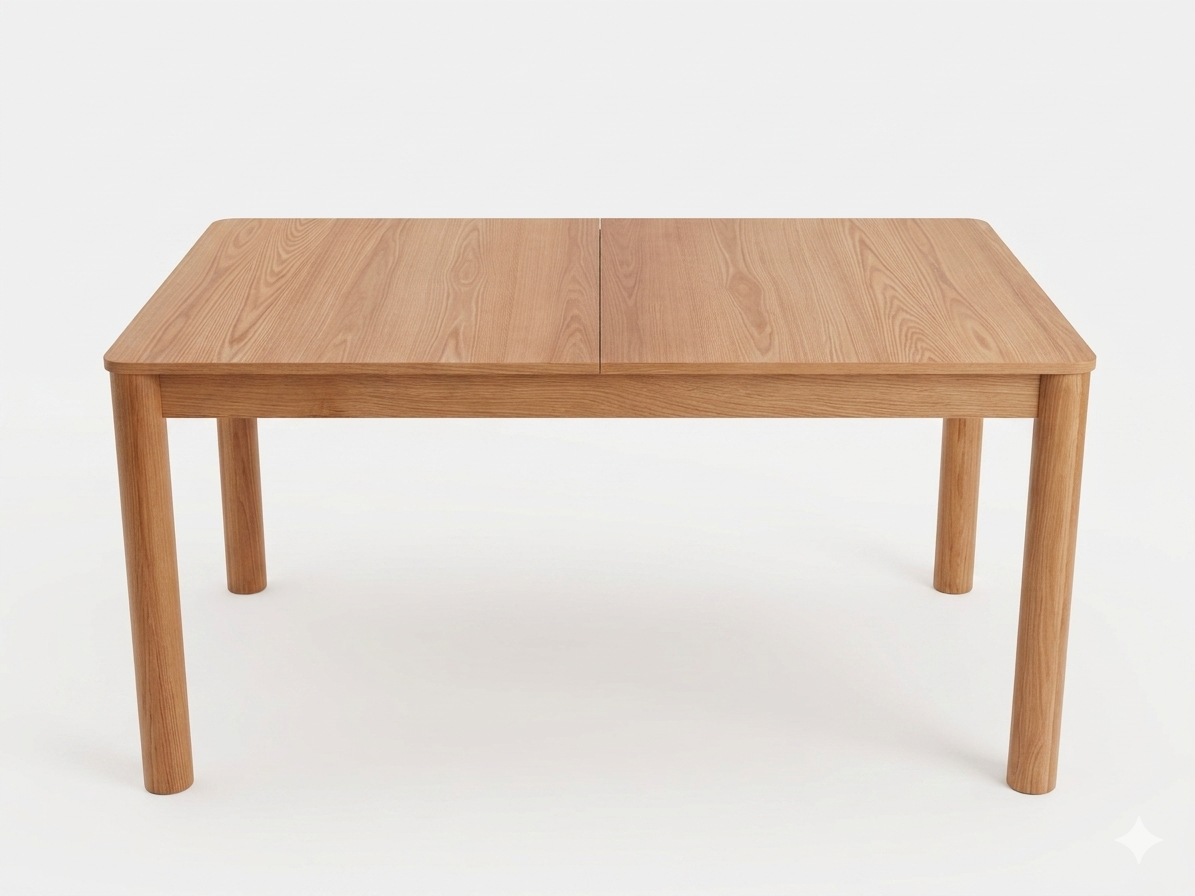 Stół Rozkładany do Jadalni 150-180 cm Fornir Dębowy 6 Osób Modern