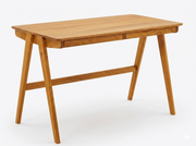 Biurko Dębowe 120 cm Skandynawskie z 2 Szufladami | Lite Drewno