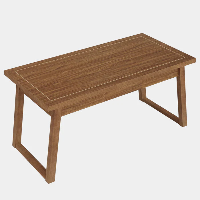 Biurko komputerowe 140 cm Mid-Century Modern ze szufladą