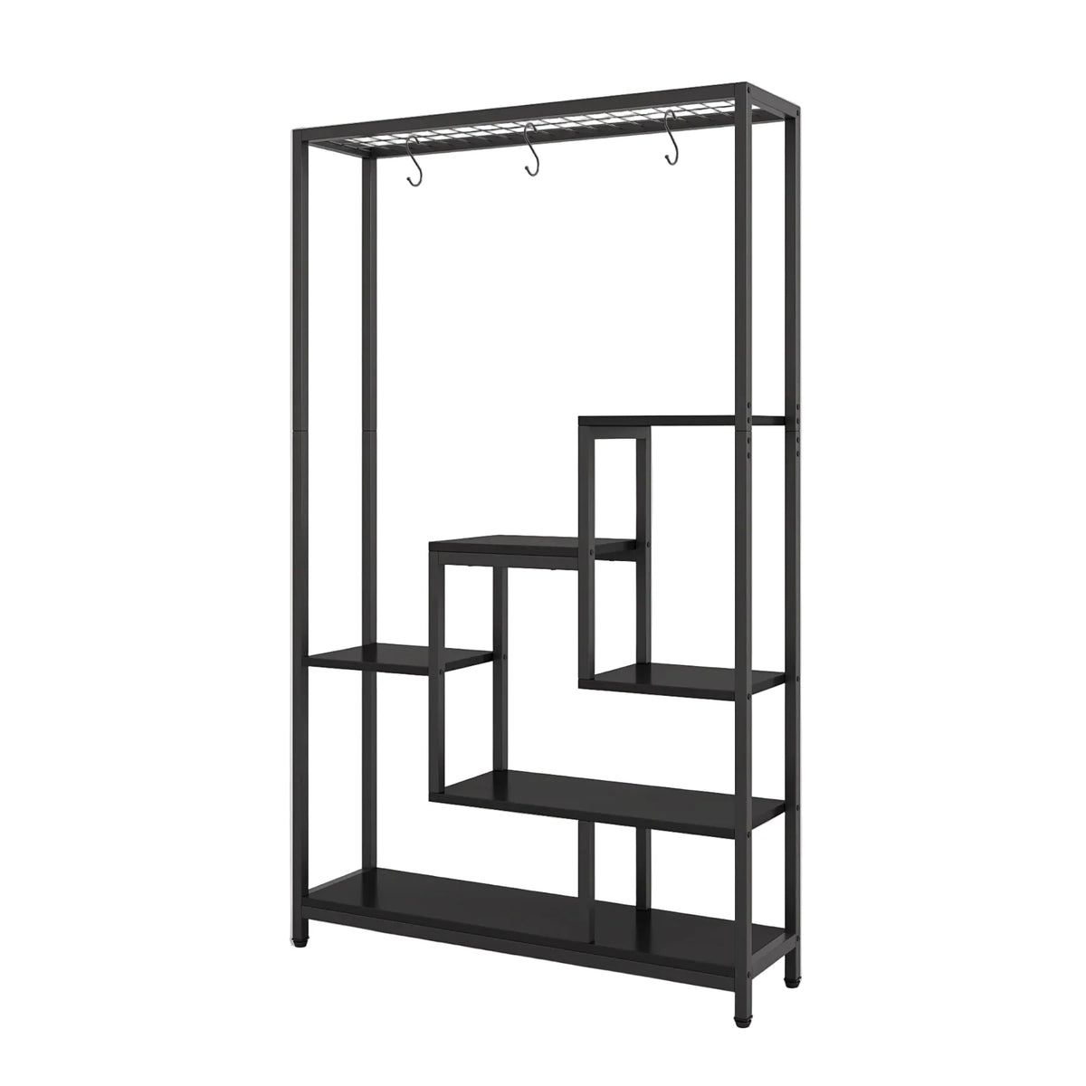Stojak na rośliny 180 cm z 7 półkami i 6 hakami S