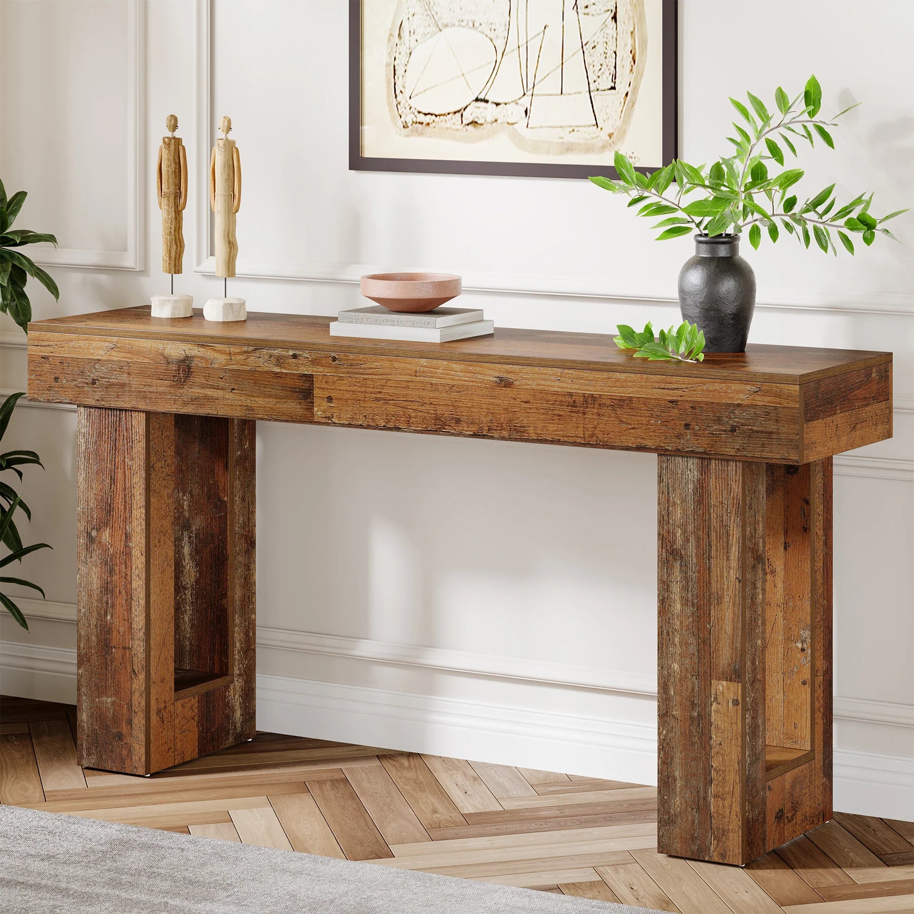 Stół konsolowy 160 cm w stylu wiejskim