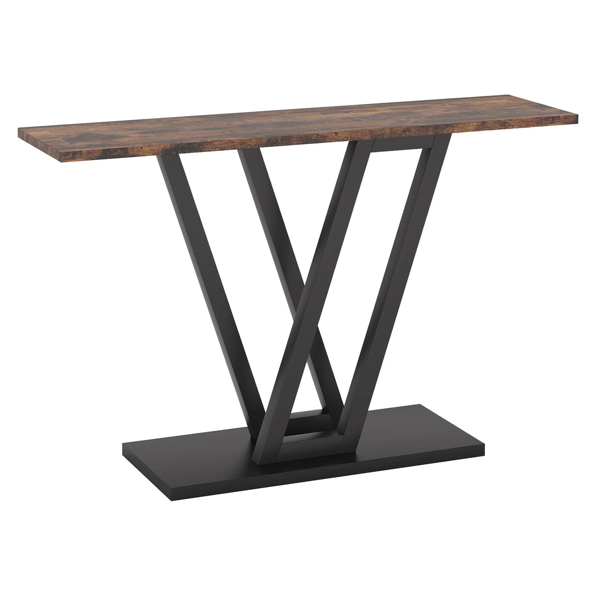 Stolik konsolowy industrialny 110 cm ze stabilną metalową podstawą