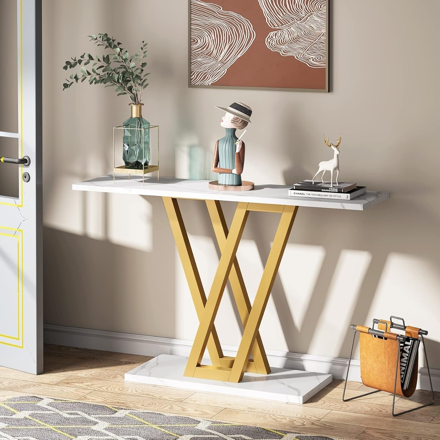 Stolik konsolowy w stylu industrialnym