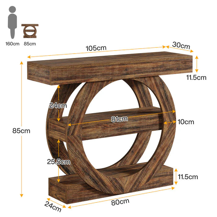 Konsola 105 cm trójpoziomowa do przedpokoju