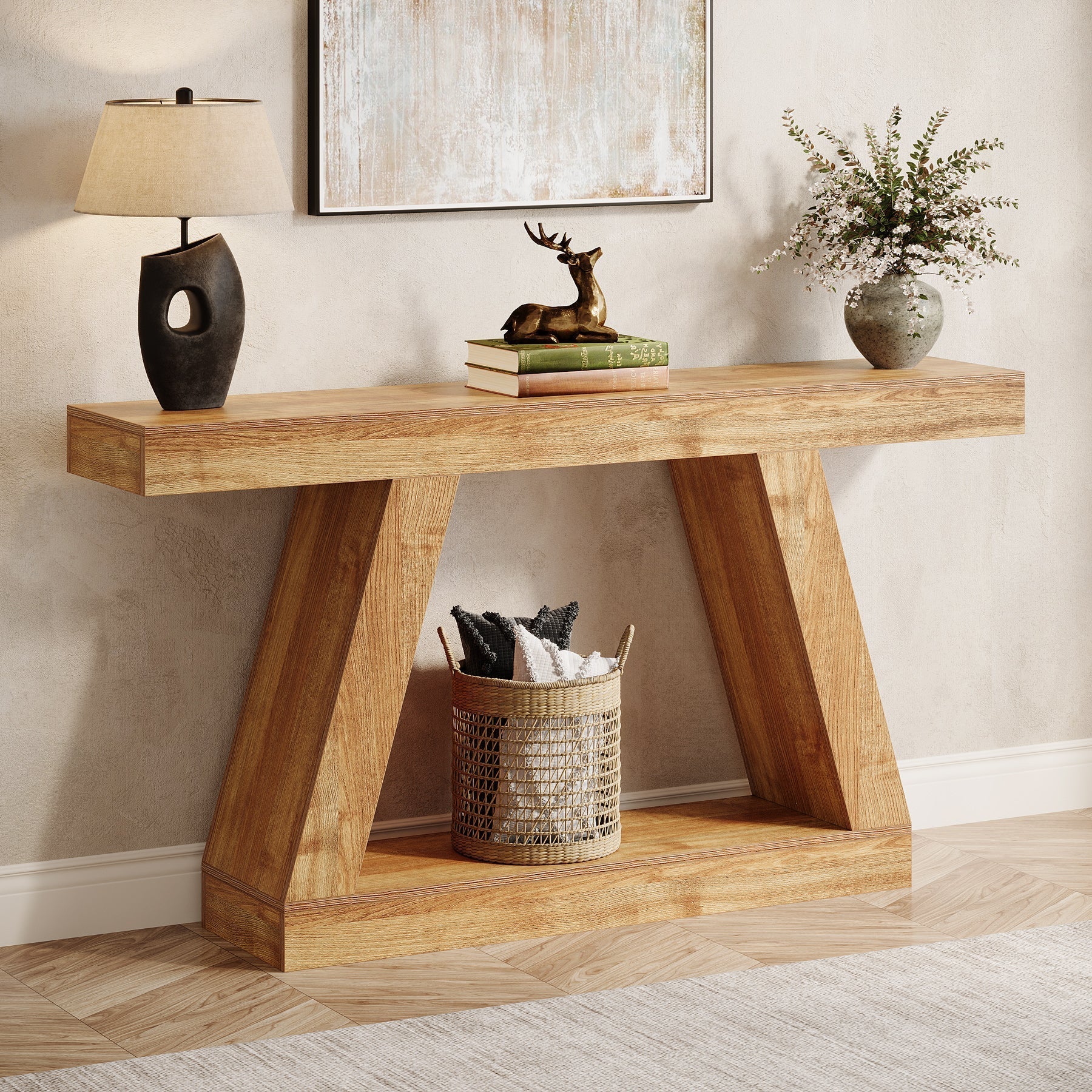Stolik konsolowy w stylu prowansalskim, 140 cm