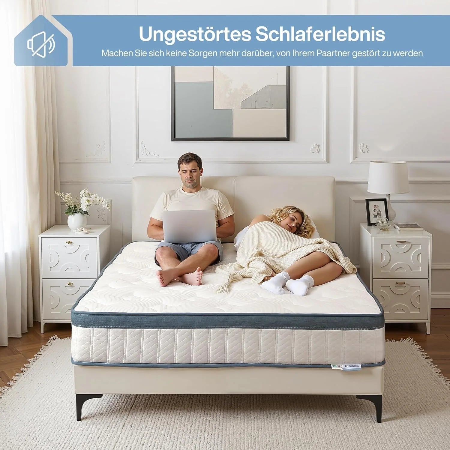 Ortopedyczny materac kieszeniowy H3 Memory Foam 7-strefowy