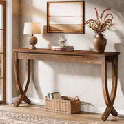 Konsoleta 160 cm z drewna litego w stylu rustykalnym