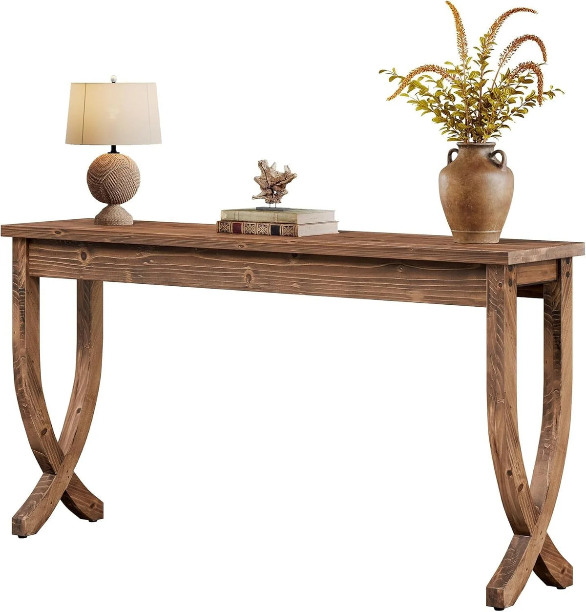 Konsoleta 160 cm z drewna litego w stylu rustykalnym