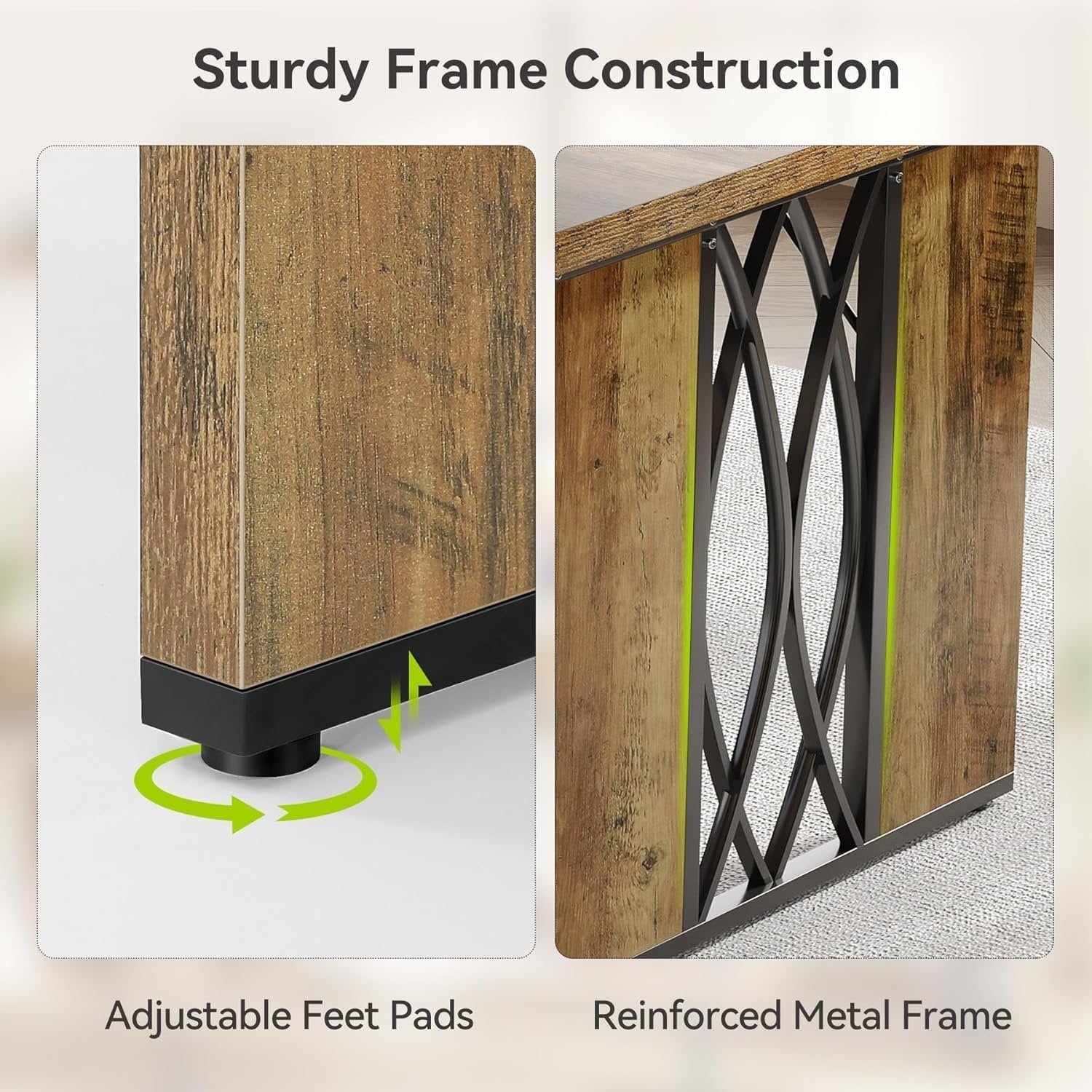 Podwójne biurko industrialne 200 cm