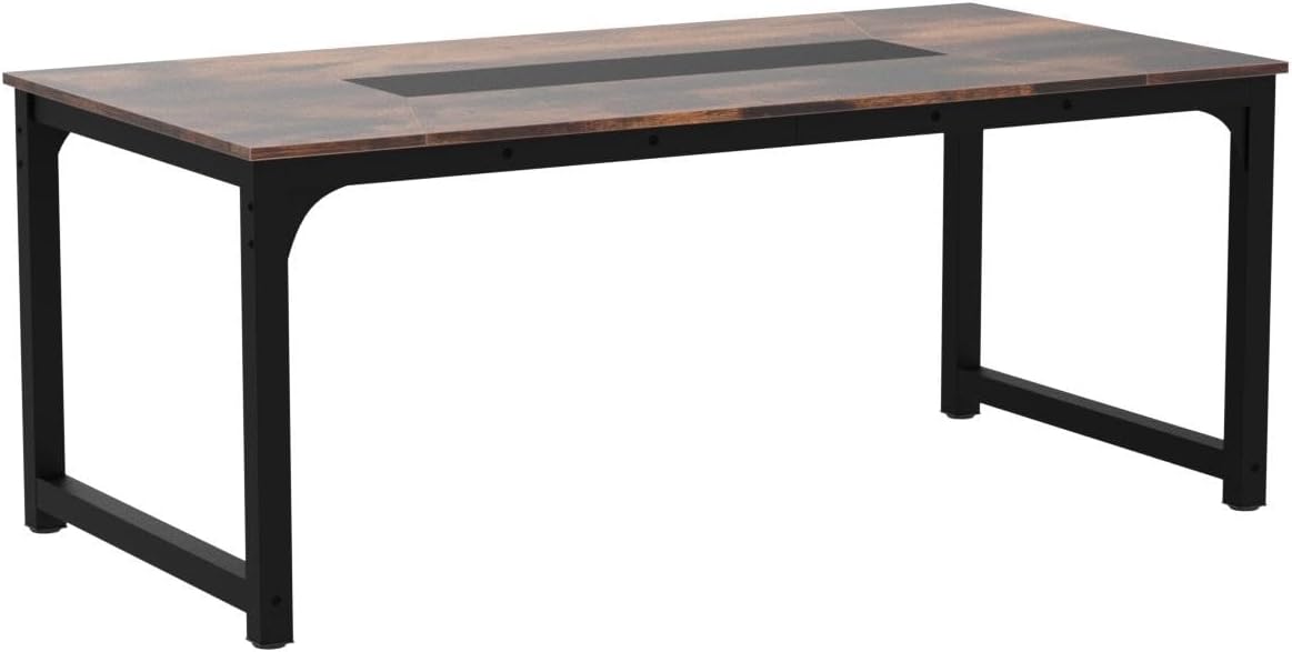 Industrialny stół jadalniany 180 × 90 cm dla 6–8 osób