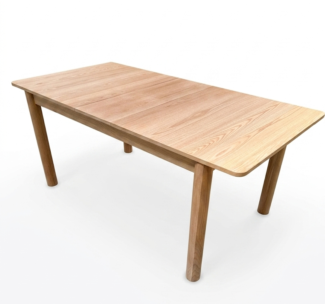 Stół Rozkładany do Jadalni 150-180 cm Fornir Dębowy 6 Osób Modern